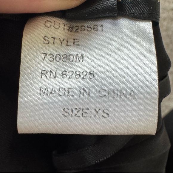 TADASHI SHOJI Black Illusion Ruched Mesh Dress - XS - Elegant Party Look - Picture 14 of 16